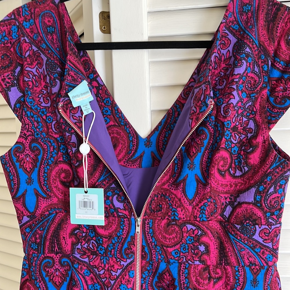 Plenty by Tracy Reese, Melanie dress, purple paisley. Size 12